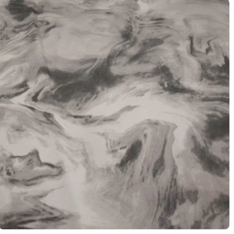 Chinese Wind Senior Feeling Water Ink Abstract Smudge Print Chiffon Fabric for Dress, Cheongsam Han Cloth, Sewing Tissue T2060