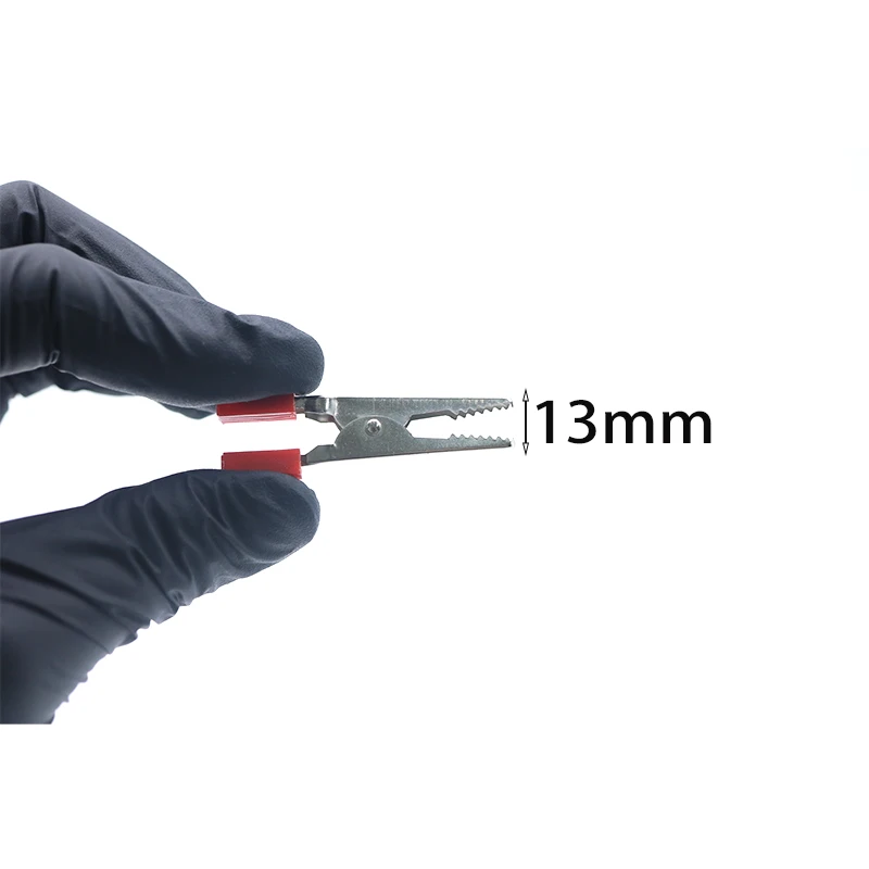 1/10pcs 49mm Insulated Plastic Handle Crocodile Clips, Heavy Duty Alligator Test Clamps for Charging Cables, Electrical Testi