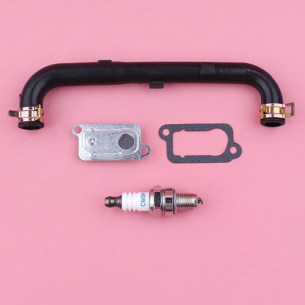 Válvula de Saída Óleo Assy Mangueira Tubo Spark Plug Kit para Honda Gx35 gx 35 Cortador de Grama Pequeno Tempos Motor Peças Reposição