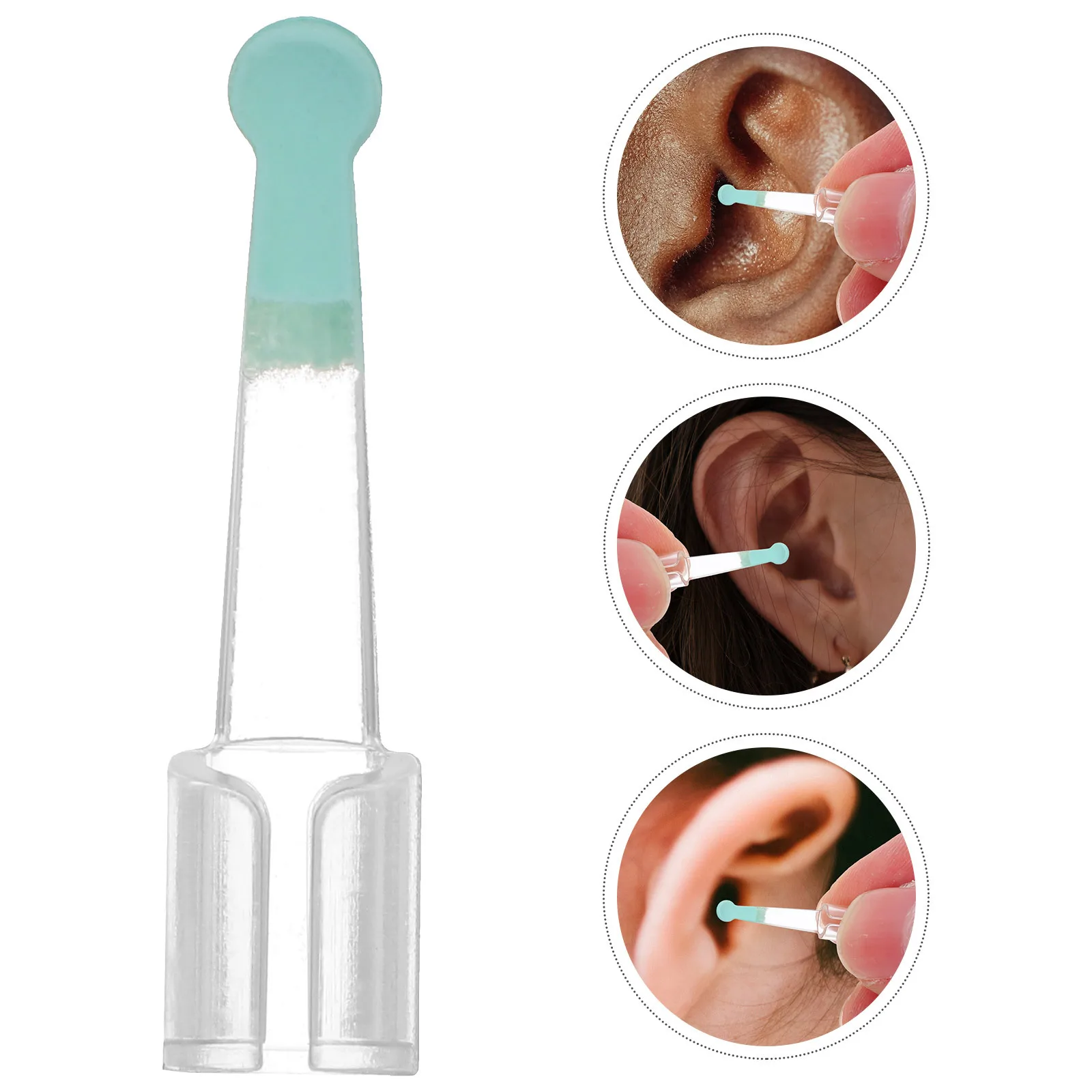 

5Pcs Earwax Remover Spoon Tips Replaceable Professional Visible Ear Cleaning Tools Compact Lightweight Easy Use