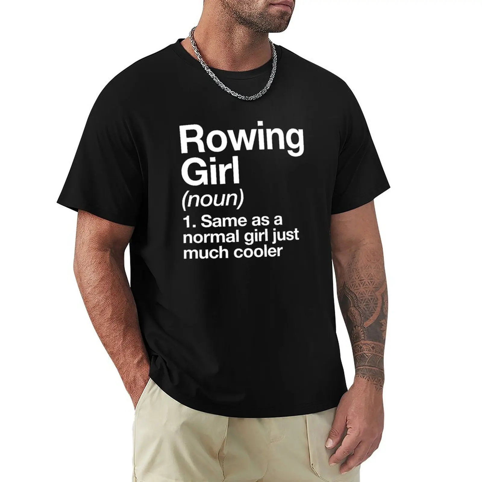 

Rowing Girl Definition Funny & Sassy Sports Design T-Shirt Lightweight Gym Training T-Shirt
