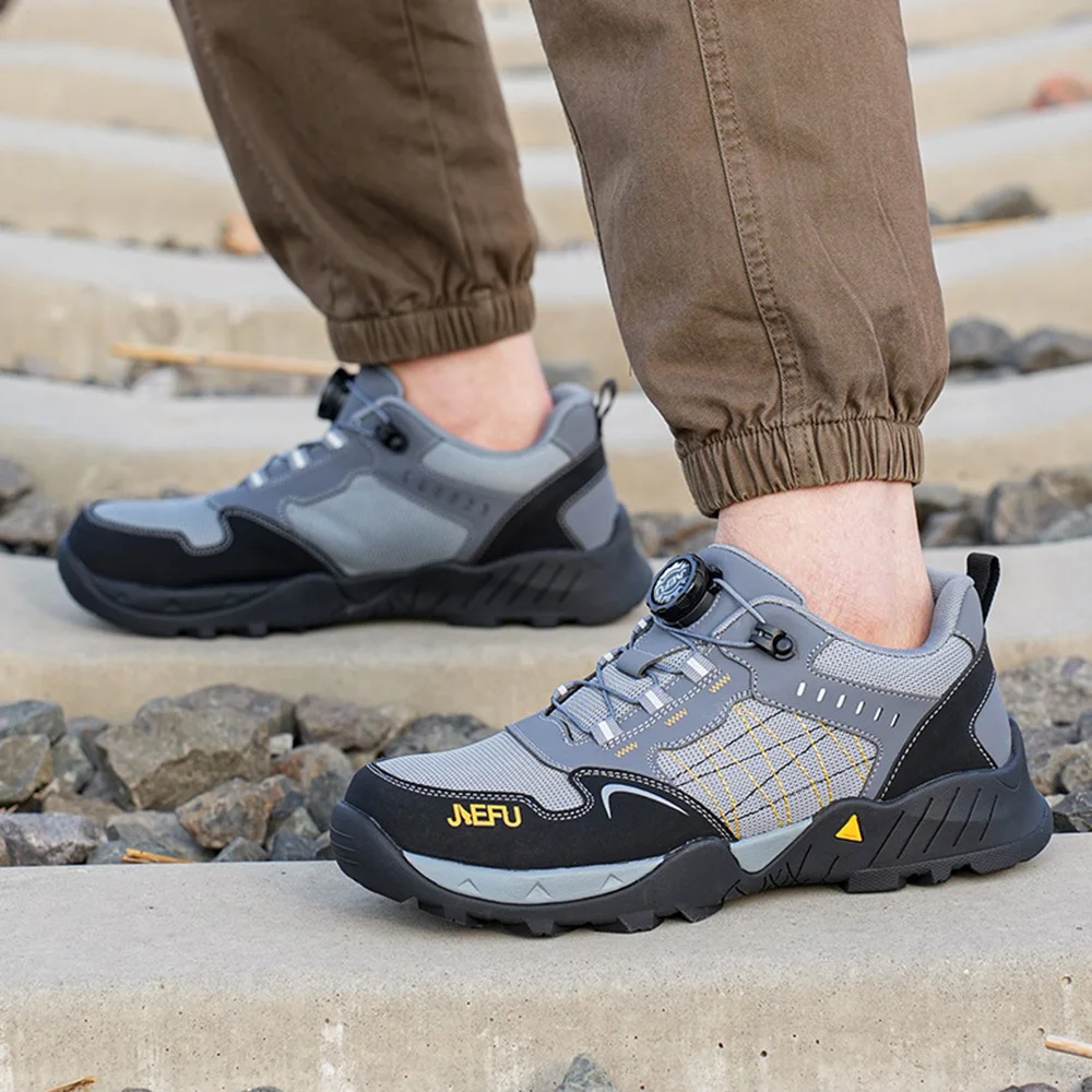 รองเท้าเซฟตี้ ArmorToe EH สำหรับผู้ชาย ป้องกันแรงกระแทก ป้องกันการเจาะทะลุ พื้นยาง ทนต่อการขัดถูและการบาดเจ็บจากการตัด # เกราะ2786