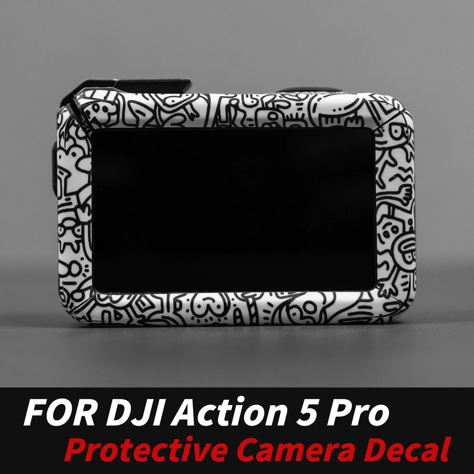 Suitable for DJI Action 5 Pro Sports Camera Stickers Waterproof Resistant Residue-Free Anti-Scratch Motorcycle Protective Film