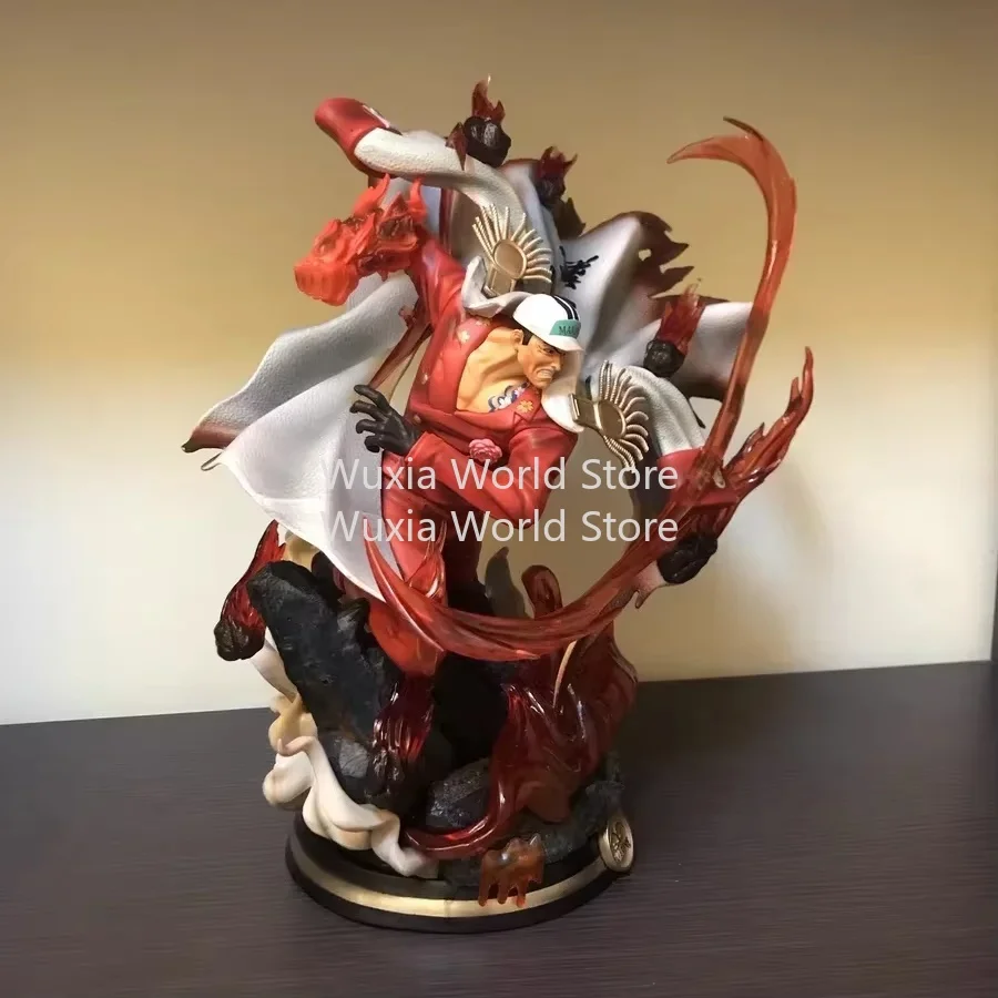 36 センチメートルサカズキフィギュアワンピースアニメ周囲フィギュアライトアップコレクションデスクトップ装飾装飾子供のための最高の贈り物