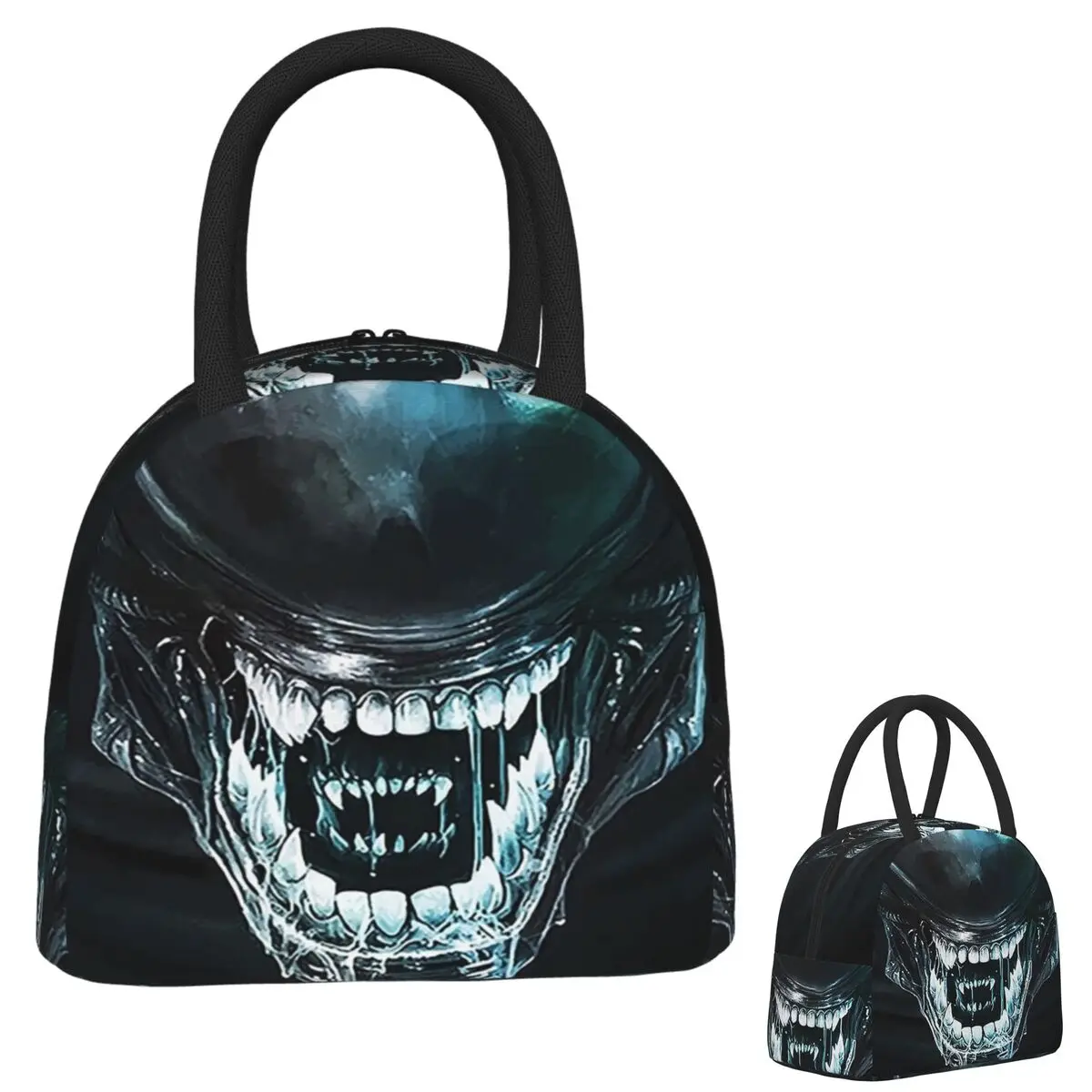 

Xenomorph Alien Insulated Lunch Bag for Women Kids Portable Food Boxes Thermal Lunch Box Tote