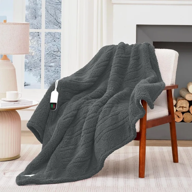 Heated Blanket Electric Throw 50