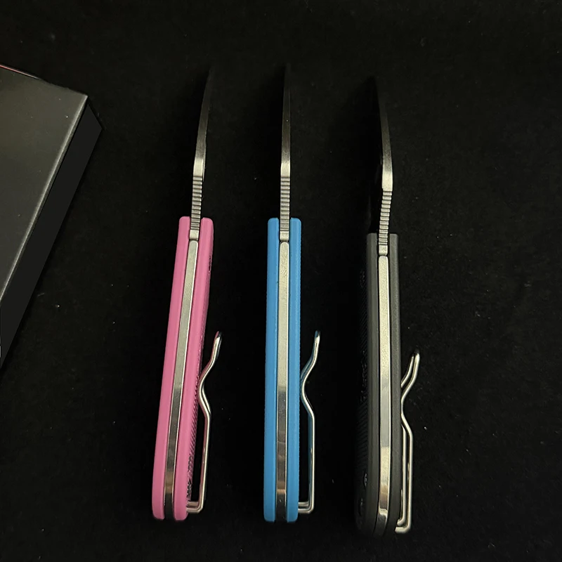 Mini C154 Pocket Folding Knife Folding Tool Nylon Fiber Handle pocket knife Hiking Outdoor Portable EDC Tool Men's Gift