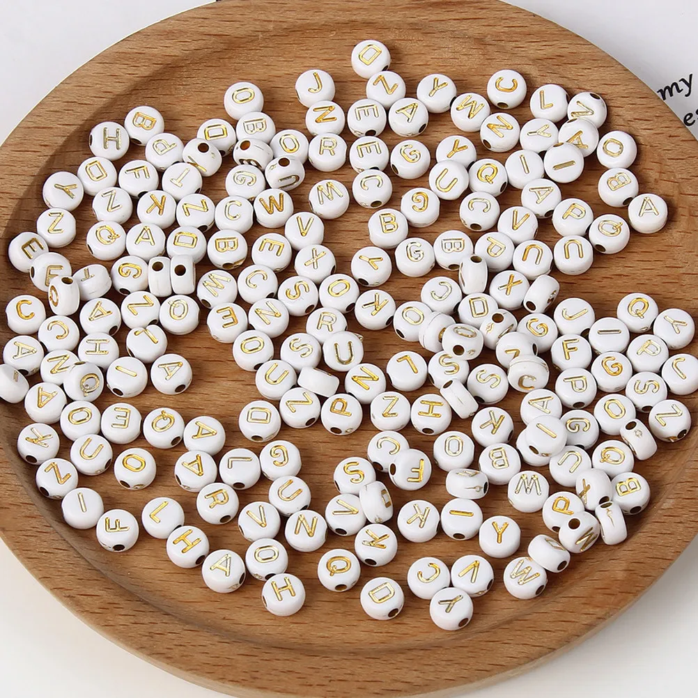 

1000Pcs Acrylic Letter Beads DIY Alphabet Spacer Beads for Bracelets Necklace Craft Supply Accessories DIY Accessories