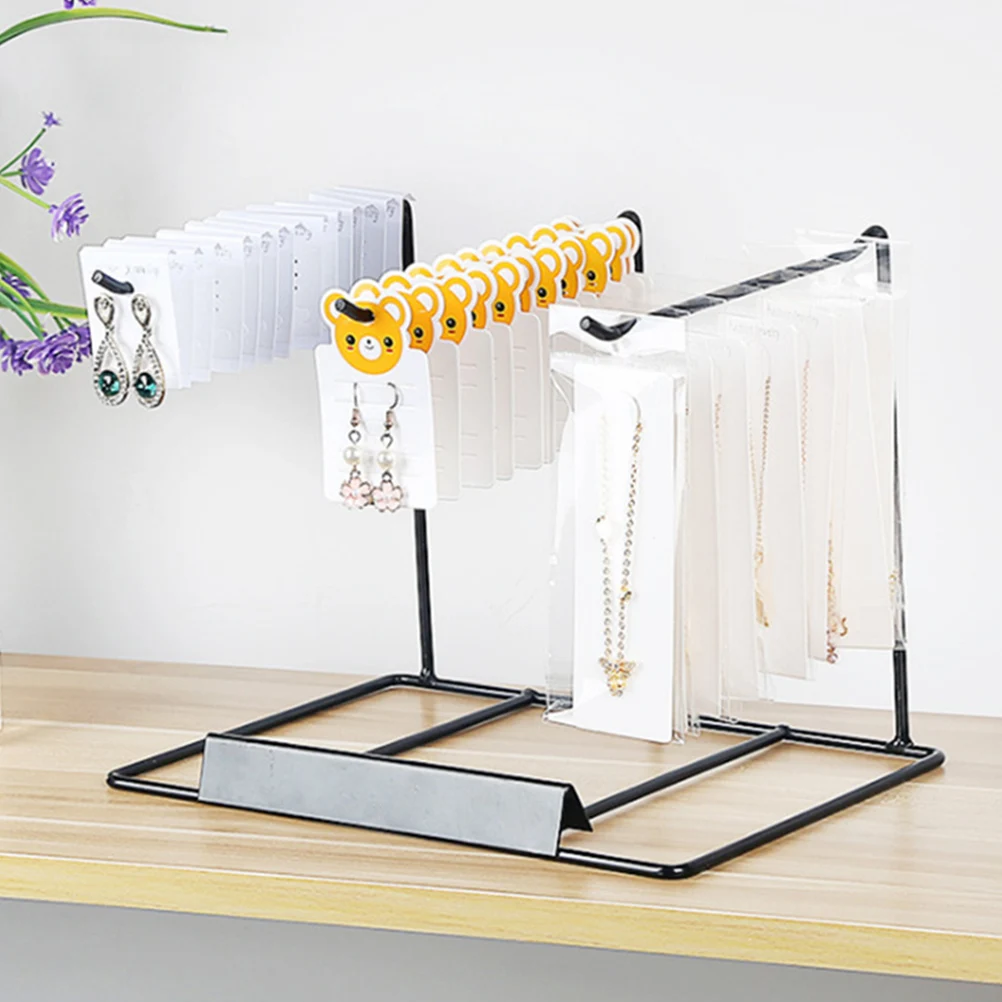 

Metal Jewelry St Necklace Rack Earring ganizer Sturdy Base Large Capacity Lightweight Portable Household Decor Display Shelf
