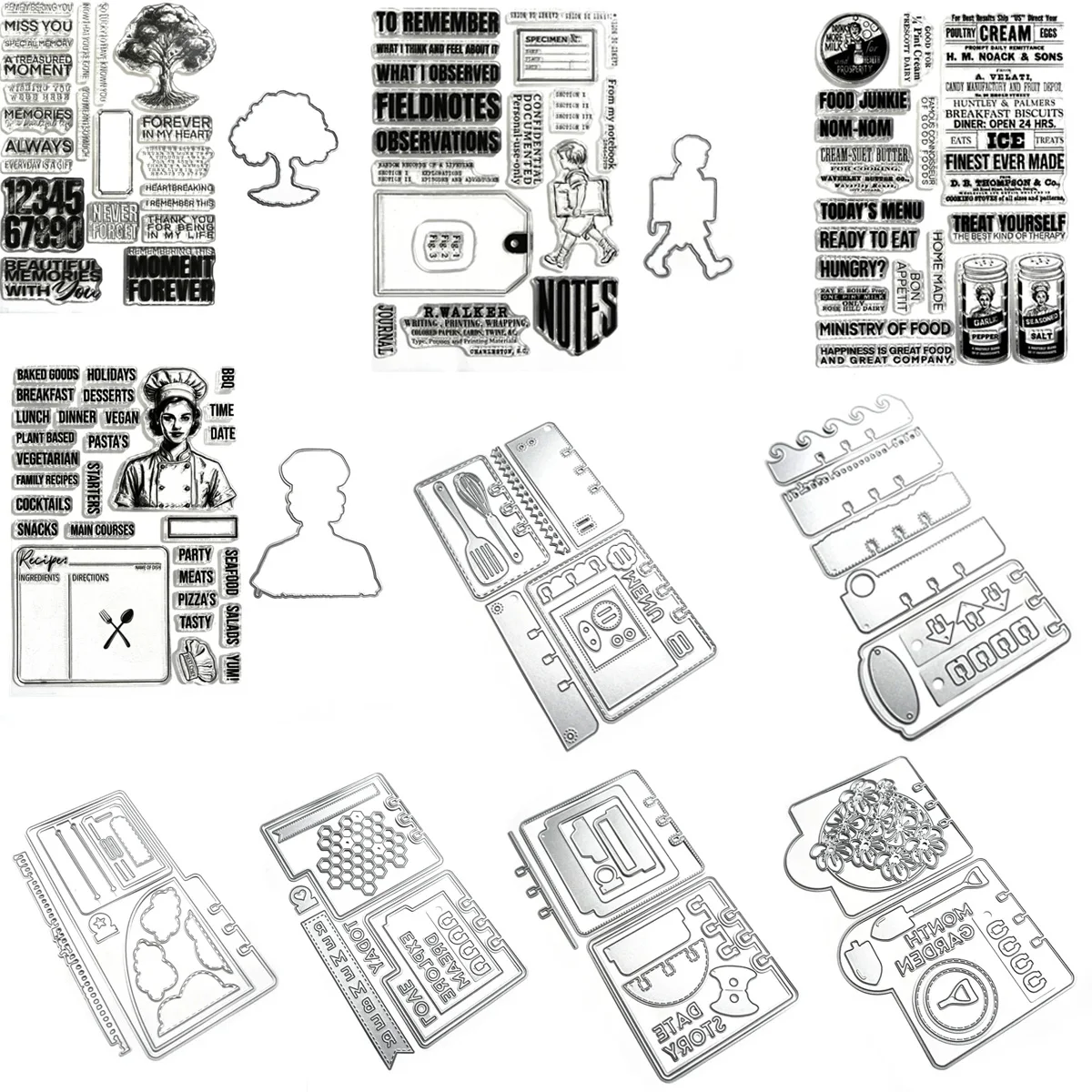 Nieuwe 2024 Metalen Stansmessen plakboek praktijk Fotoalbum decoratie proces diy Scrapbooking Fotoalbum Decoratieve Embossing