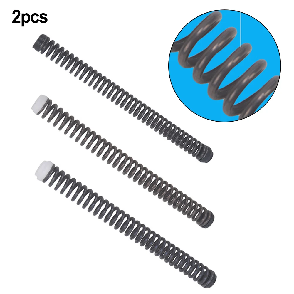 2pcs Mountain Bike Front Fork Shock Absorber Spring 23.6/25.2/27mm Steel Mechanical Fork Oil Springs Bicycle Forks Accessories