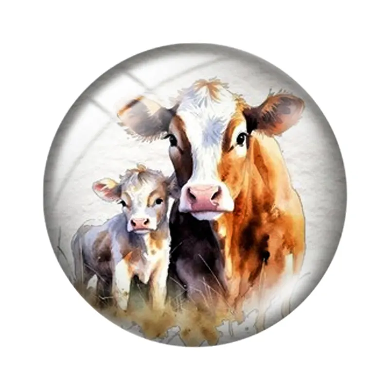 السمين الألبان الحليب البقرة 12/18/20/25 مللي متر الزجاج كابوشون قلادة سوار قلادة خواتم للمجوهرات التجريبي أقراط الظهر صنع النتائج #3