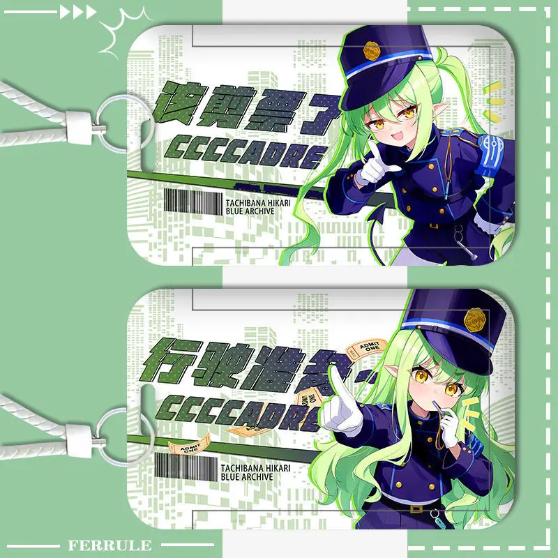 Archivio azul Tachibana Nozomi tarjetero Anime identificación de crédito tarjeta de autobús banco soporte de exhibición de fotos funda protectora