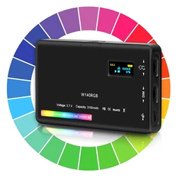 SH W140 RGB Video Light 2500-9000K LED Camera Light 3100mAh With Diffuser Effect Vlog Fill Light Photography Lighting