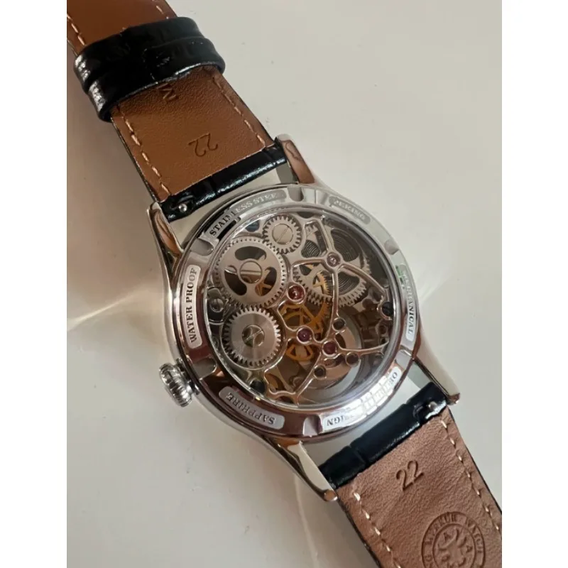Colorful Formal Light Luxury Business Tourbillon Manual Mechanical Watch Men's Waterproof Fashion Trend Watch