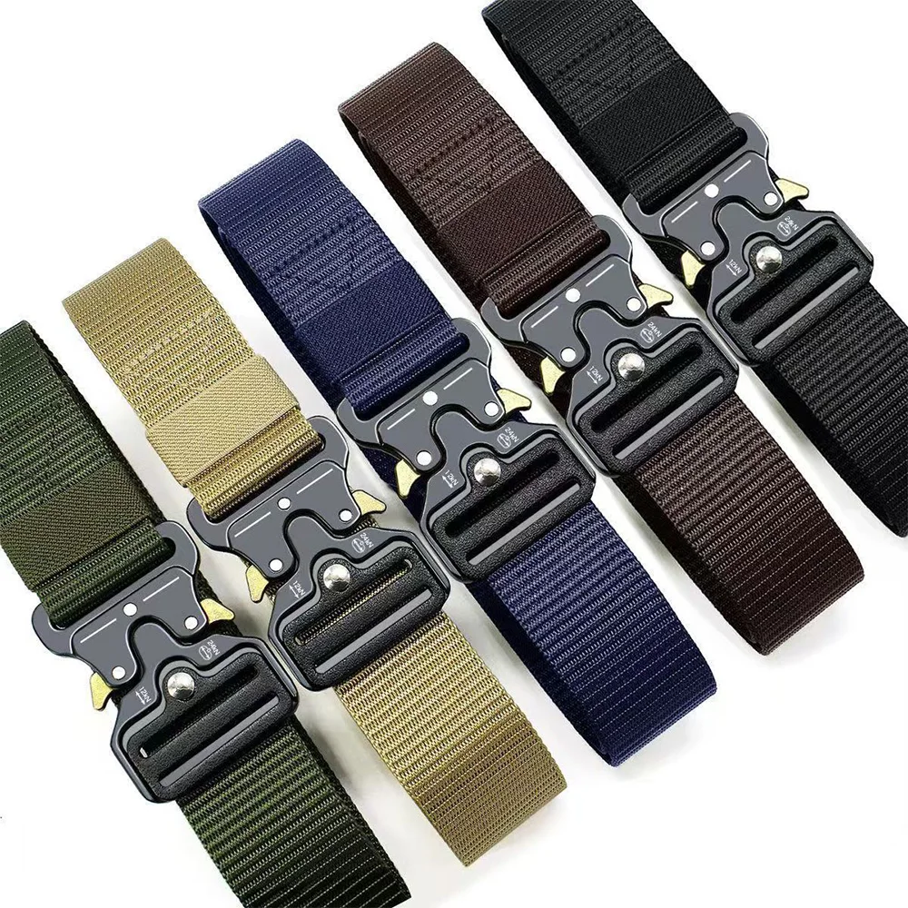 Durable Tactical-Grade Nylon Canvas Belt for Outdoor Hunting & Survival | Heavy-Duty Multi-Function Design for Men & Uni Use​