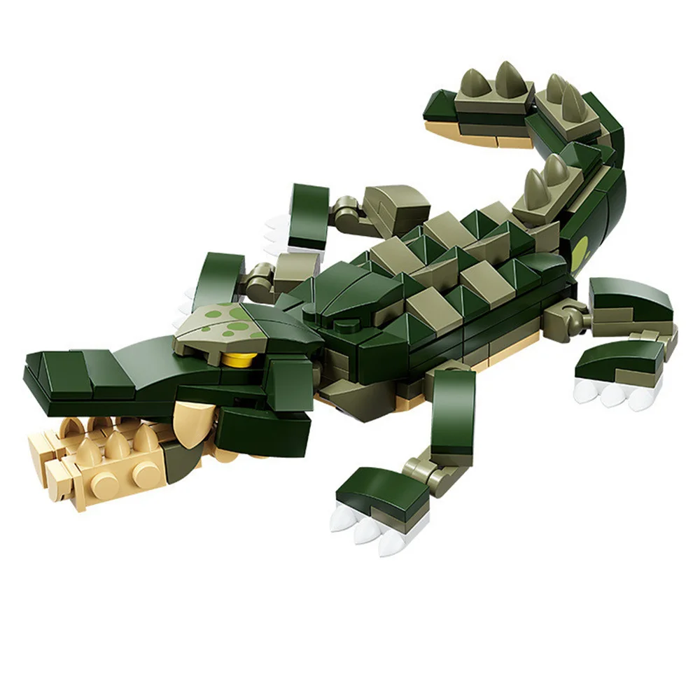 نموذج شخصيات الحيوانات مجموعات لبنات البناء للأطفال ، الثعلب ، الكنغر ، زرافة ، الحيوانات البرية ، ألعاب الأطفال ، الهدايا #3