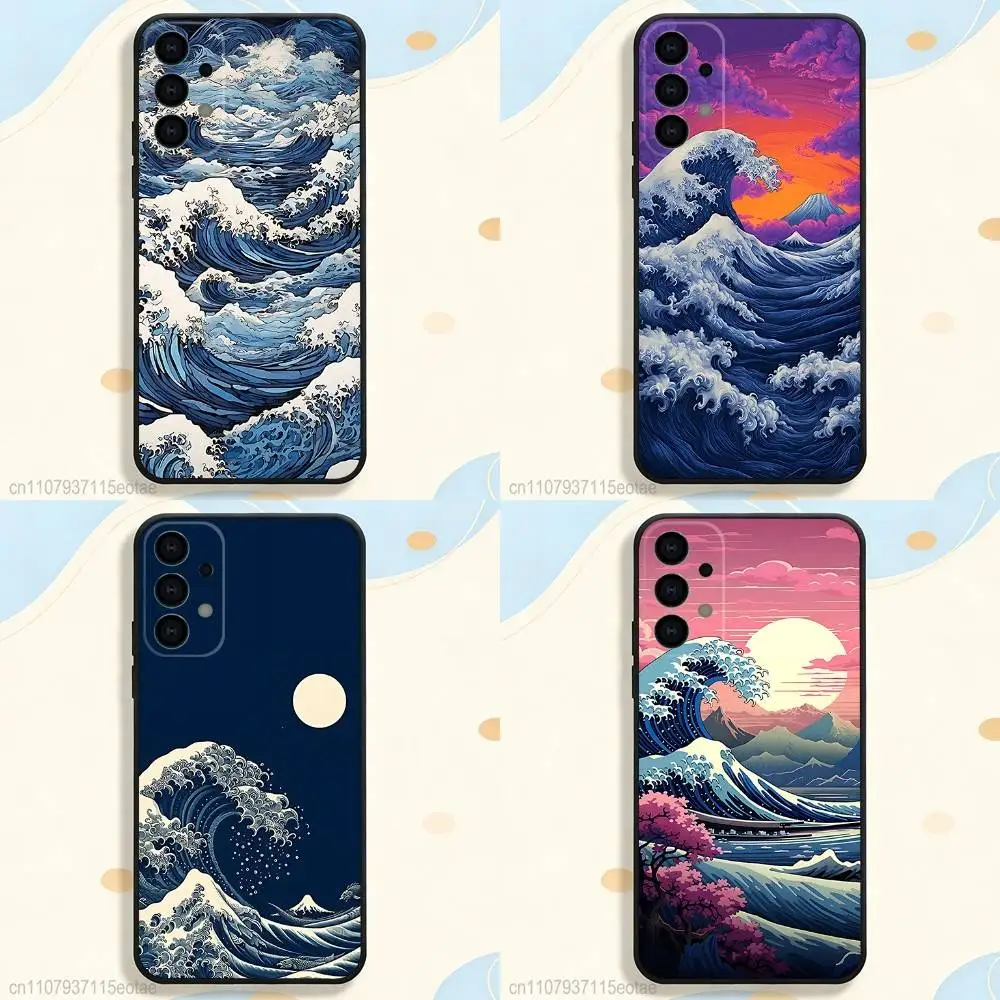 

Great Wave Off K-Kanagawa Phone Case for Samsung S26 S24 S22 S25 Ultra S9 S20 FE S23 Plus S10 S21 Shockproof Funda Cover