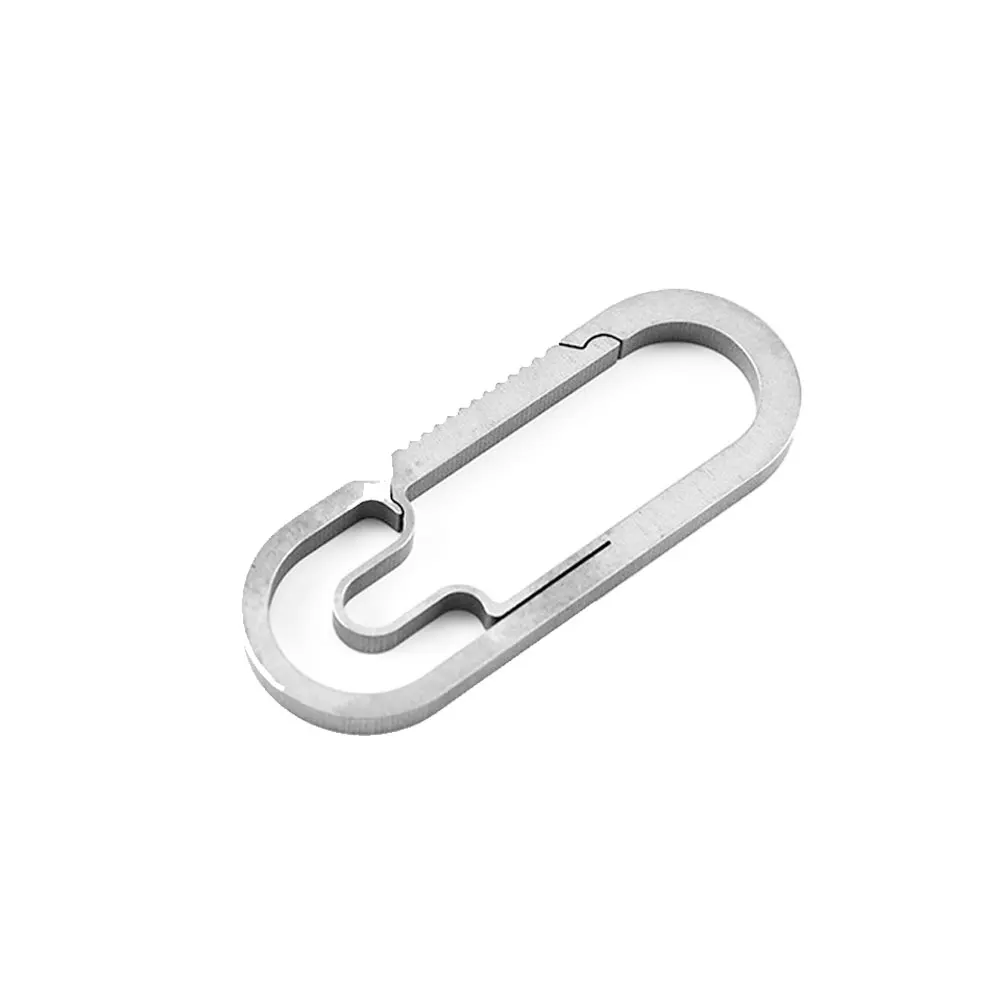 

EDC Outdoor Camping Carabiner Titanium Alloy Keychain Hanging Buckle Snap Hooks 27RD car accessories