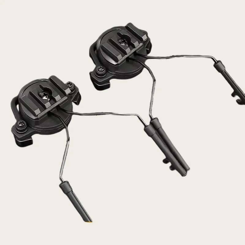 

Headset Helmet Rail Adapter Ox Horn Earmuff Bracket Headphone Mount Stand For Helmet Rail 1pcs 19~21mm guide rail can rotate