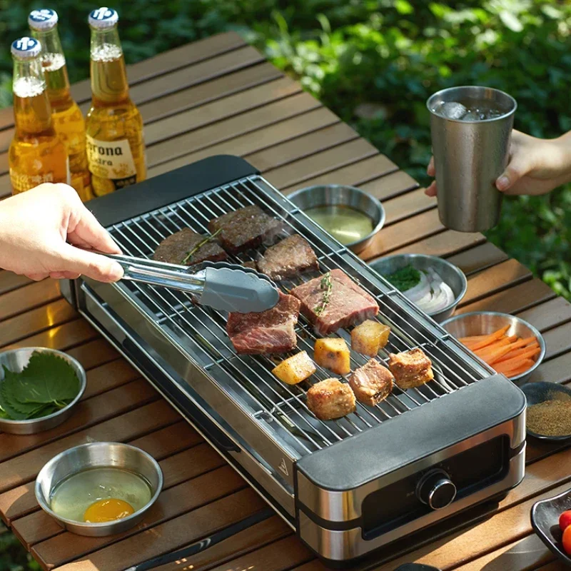 Electric Grill 220V Home Indoor Barbecue Smokeless Grill Kebab Grill Griddle электро гриль для кухни Cbistecchiera Elettrica