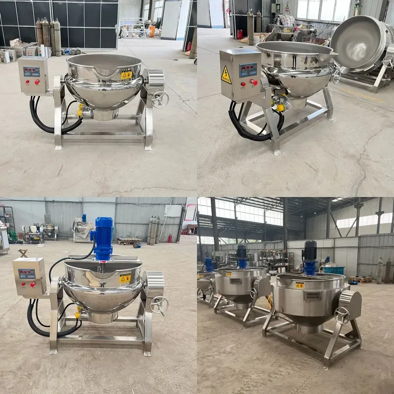 Olla Eléctrica Basculante de 500L para Calentar Sándwiches con Vapor, Ideal para Sopa de Salsa de Soja, Carne de Res y Patas de Cerdo