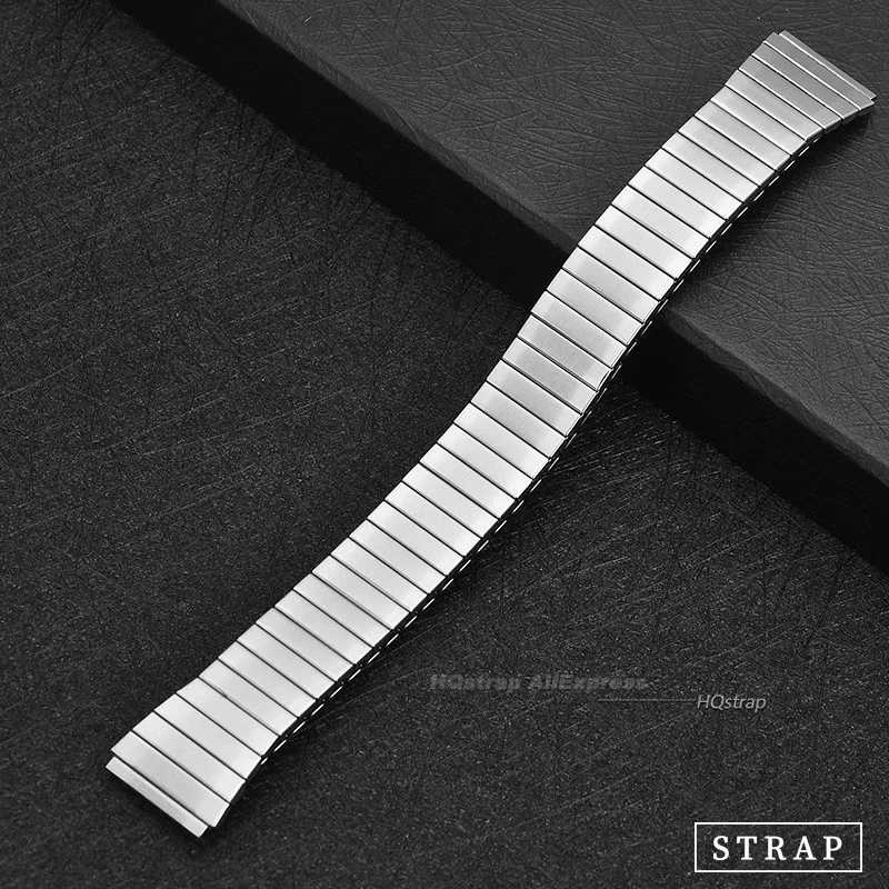 Universal Stainless Steel Watch Strap for Rolex Watchband Elastic Metal Wristband 22mm Bracelet Men Women Watch Accessories