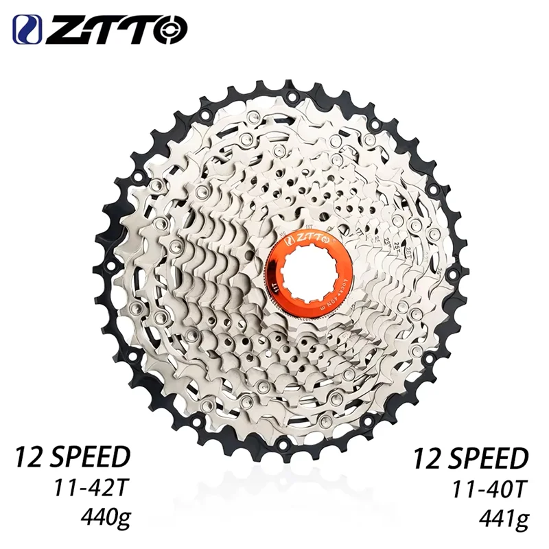 ZTTO 12 Speed Gravel Cassette for HGR 36.8mm Freehub Body 351g-452g 11‑39T 11‑40T 11‑42T 12S SL K7 Sprocket