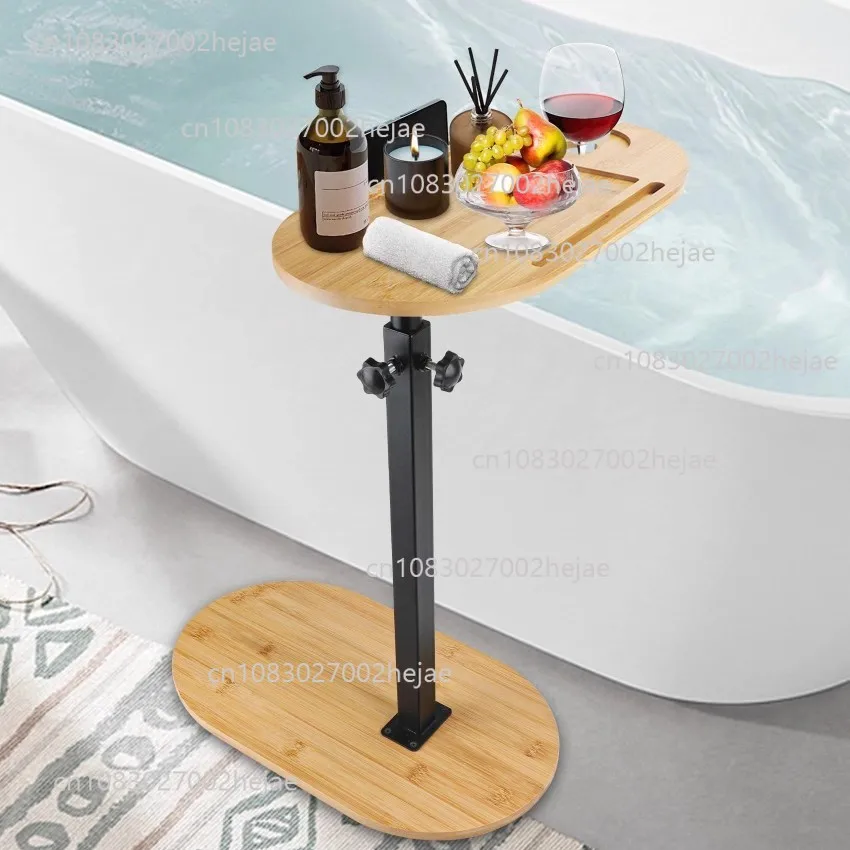 

Bamboo bathroom rack bathtub storage rack picnic portable table mobile phone flat bracket bathroom rack tray