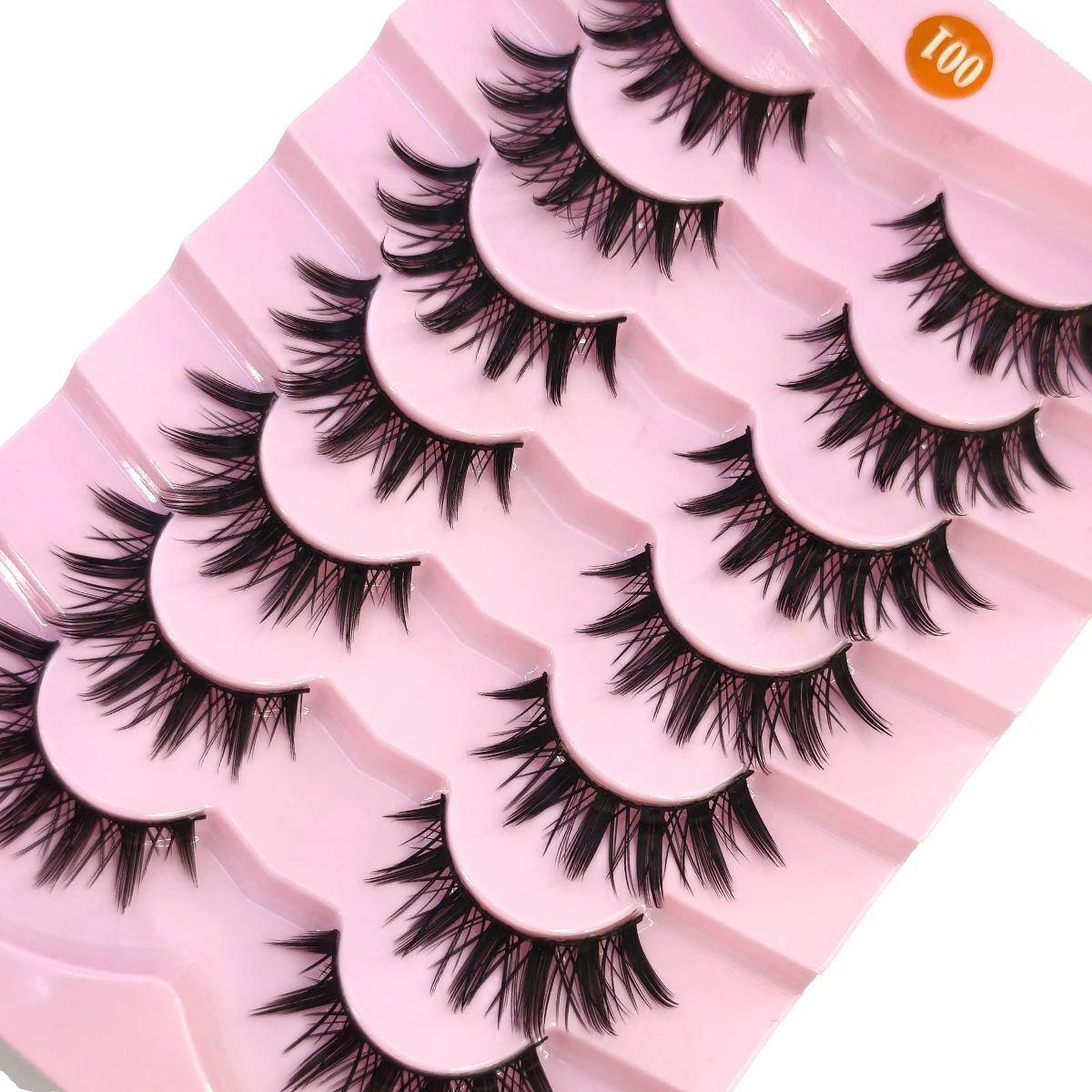 HBZGTLAD cils oeil de chat aspect naturel renard Faux cils magnifiques vaporeux et légers Faux cils de vison pour le maquillage des yeux de poupée