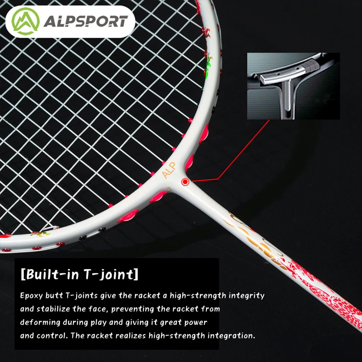 ALP FS 4U Badminton racket 2 pcs/1 batch T800 carbon fiber Ultra lightweight With badminton string and badminton PVC bag