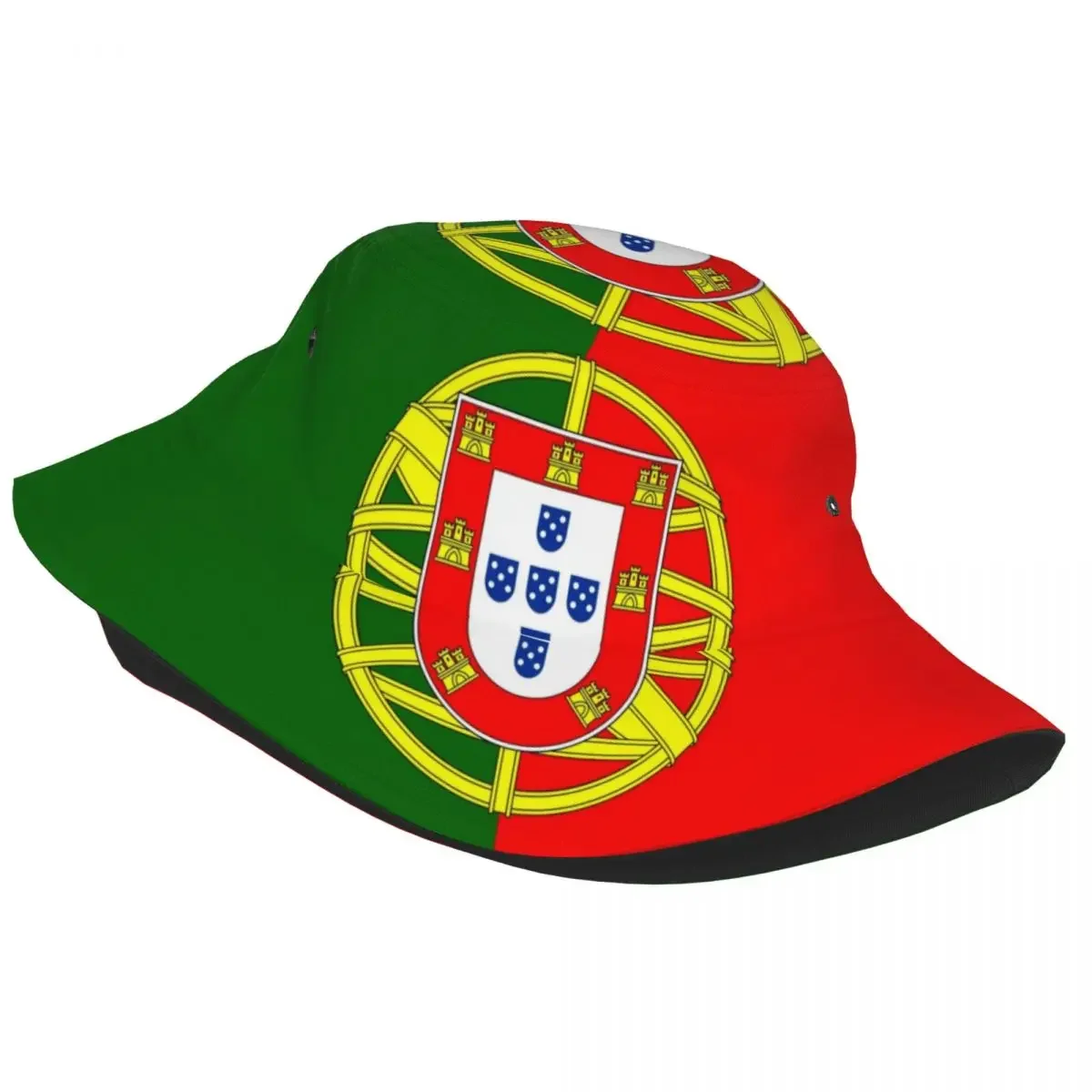 Flag Of Portugal Flag Bucket Hat for Women Travel Sun Hats Hip Hop Packable for Hiking Fishing Cap Panamka