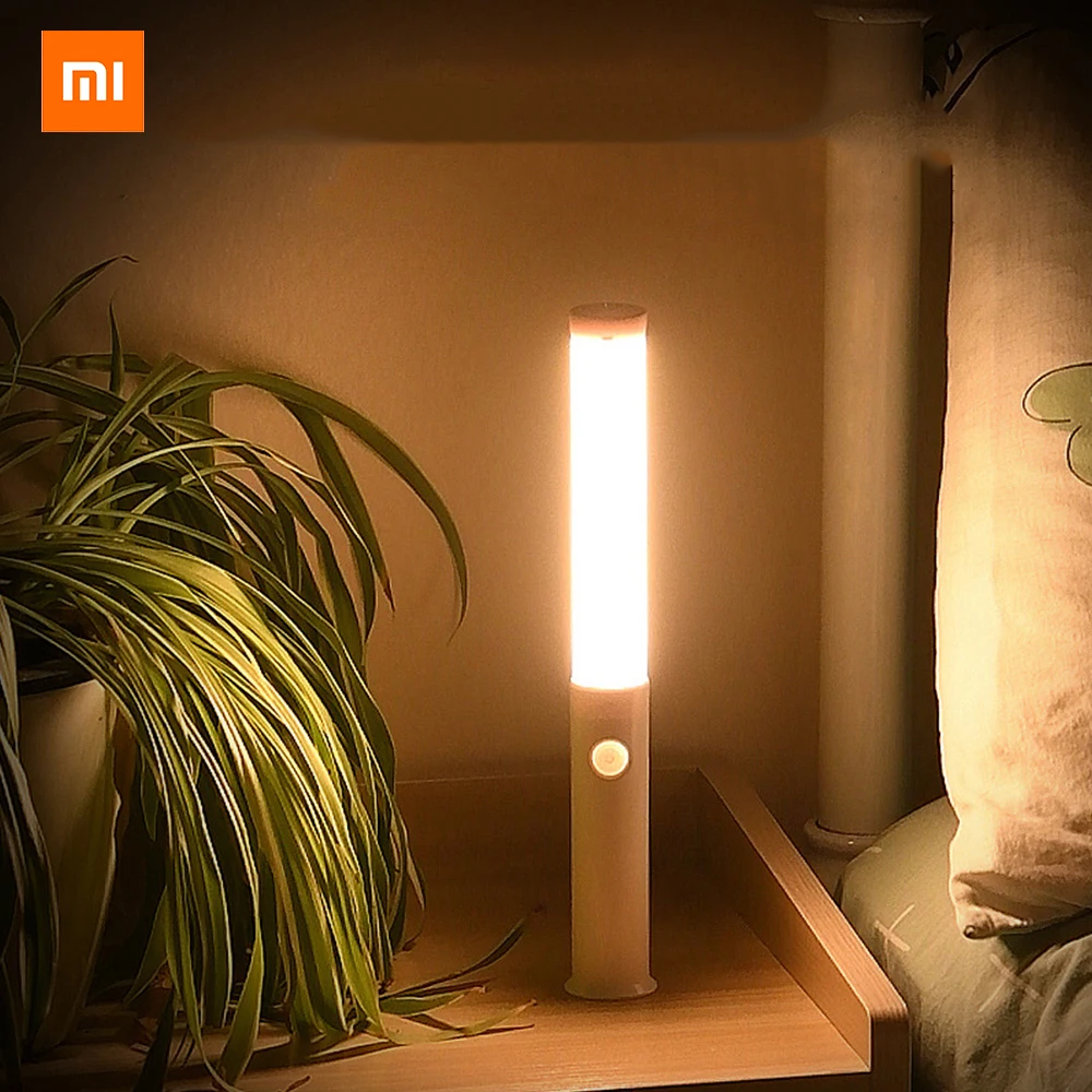 Xiaomi Hand-held lamp Closet Wardrobe Bedroom Bedside 3 Color USB Charging Durable Sturdy Cordless 360 Auto Motion LED Desk Lamp