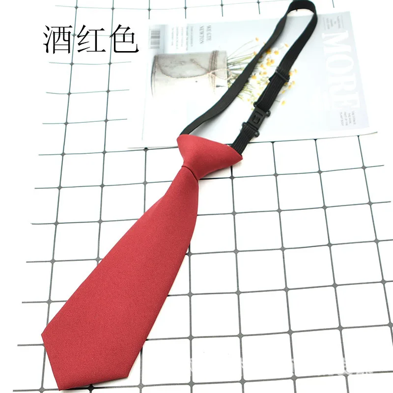 Gravata pequena simples com clipe para crianças, 7*22cm, gravata de segurança, capacho, aeromo, fosco, funeral, para homens, mulheres, estudantes