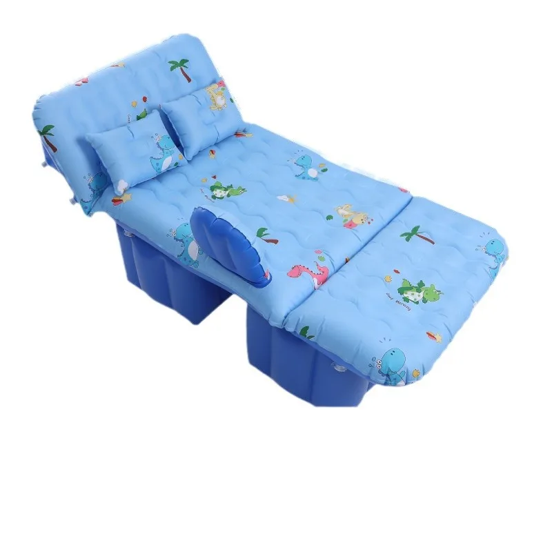 

Надувная автомобильная кровать для заднего сиденья с тканью Оксфорд ПВХ, складной дорожный матрас, одинарная двойная воздушная подушка, автомобиль на заказ