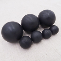 1Pcs Black Solid Rubber Ball Diameter 30/32/38/35/40/43/45/48/50/55/60/65-100mm Round Sealing Rubber Ball Industrial DIY Parts