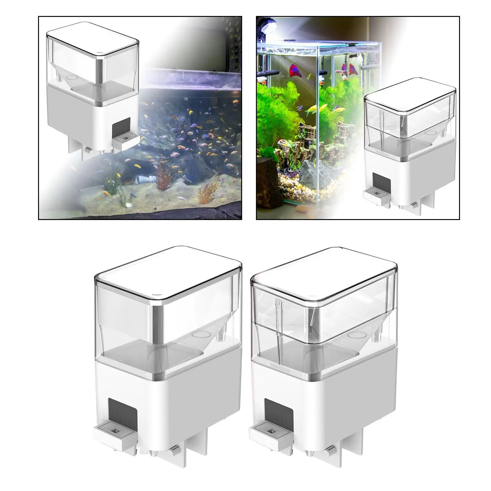 

Automatic Fish Feeder WiFi App Control Pond Auto Fish Food Feeder for Vacation Everyday Small Fish Turtle Tank Outdoor Weekend