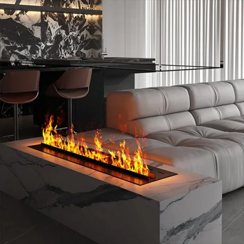 3D Atomizing Fireplace Embedded For Living Room Multi-color Fake Flame Electronic Home Remote Control Water Steam Fireplace