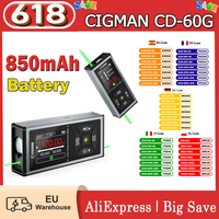 CIGMAN CD-60G 393ft/120M Bilateral Green Laser Measure with Ft/in/M Multiple Units Rechargeable 850mAh Battery