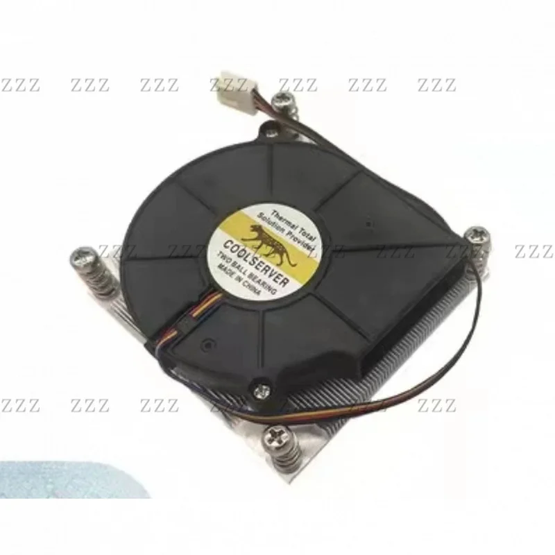 ZZ For CoolServer 1U Active 115X 1200 CPU Cooler Aluminum Skived Fin Server Heatsink