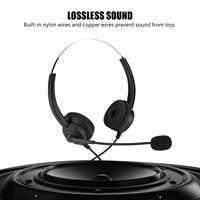 Call Center Headset Noise Cancelling Headphone With Crystal USB 3.5/2.5MM Plug For Game/PC Headphones Brand New