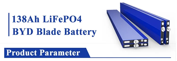 LiFePO4 Battery 3.2V 138Ah Rechargeable Energy Storage Battery LiFePO4 Blade Battery