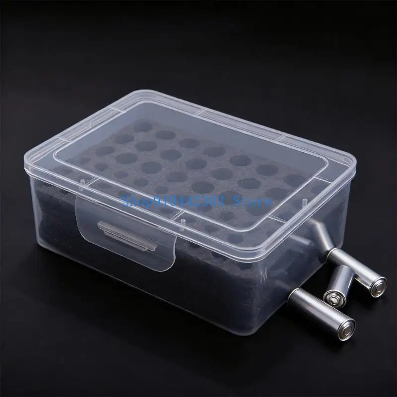 652F Portable Battery Organizers Holding 54 2A 3A Batteries with Intelligent Compartment Moisture Proof Seal for Travel Use