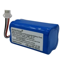 14.4V 14.8V 2600mAh 3200mAh Li-Ion Cylindrical Rechargeable Battery Pack For Ropo Glass 2 Robot Vacuum Cleaners Spare Battery