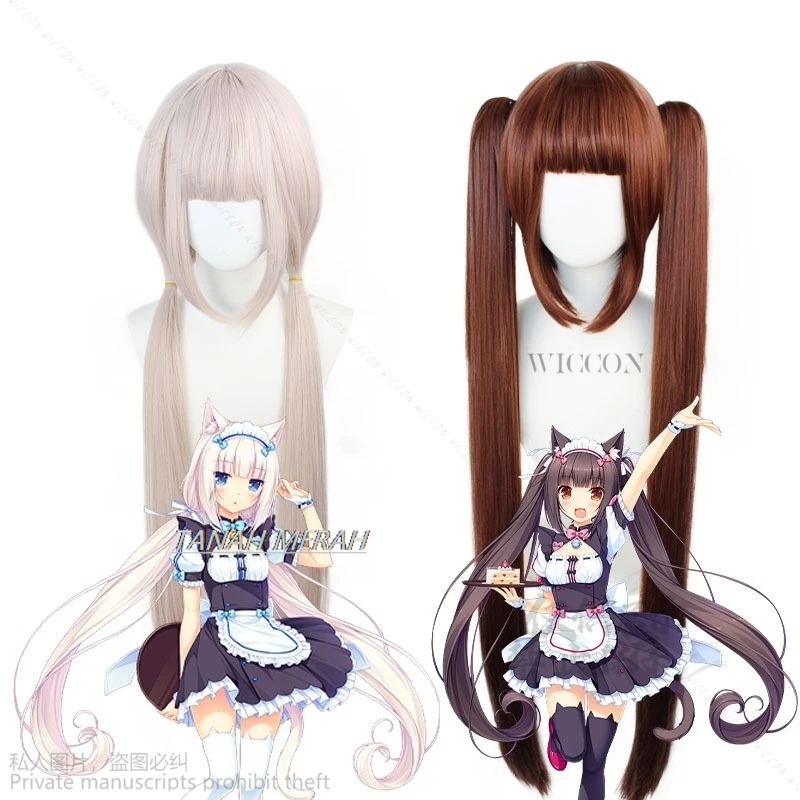 Nekopara-Costume de Cosplay de Dessin Animé pour Fille, PoinRobe de Lolita Kawaii, Chocolat et Vanille, Idol Stage Maid, Halloween Cos