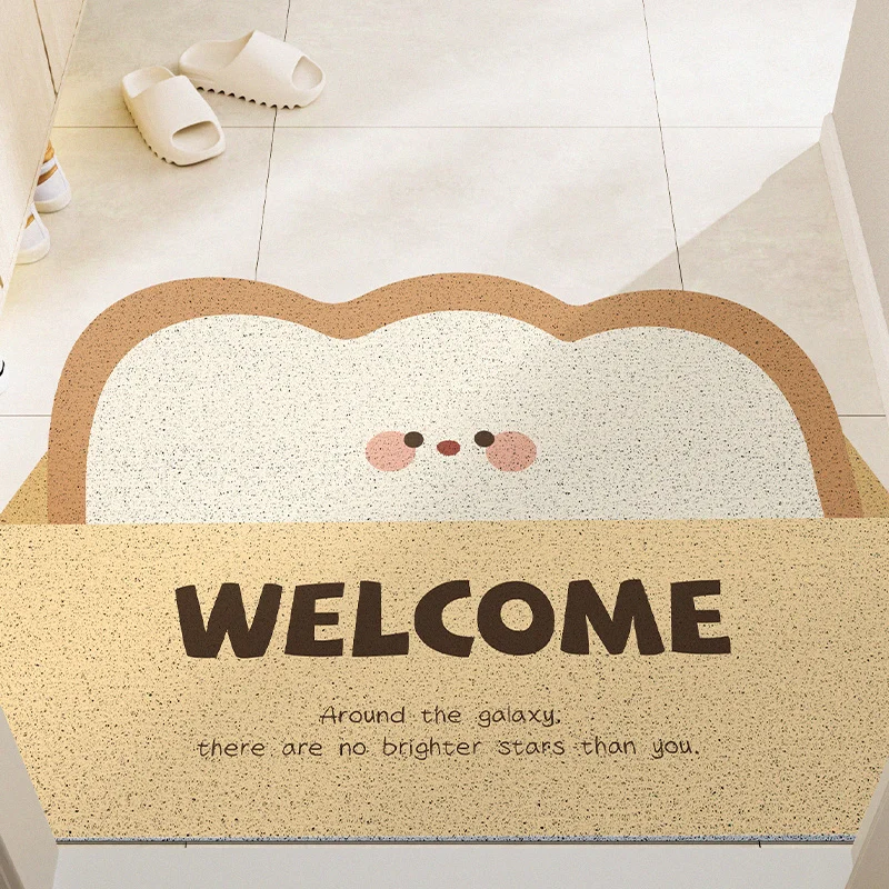 

Household Entrance Entrance Hallway Mat Silk Ring Anti Slip Carpet Sand Scraping Mud Removal and Foot Mat Can Be Freely Cut