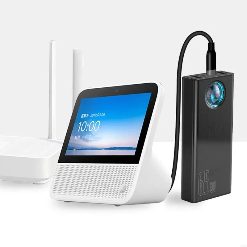 B46D 20V Typ C bis 5,5x2,1 mm PD -Netzteilkabel für Router Laptop LED -Licht