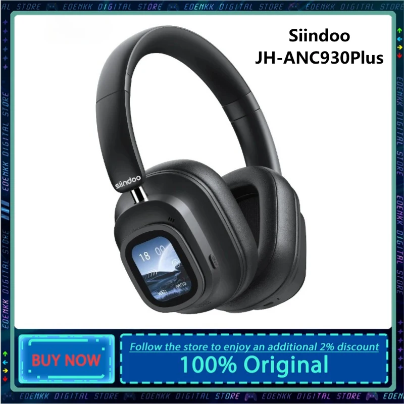 

Noise Cancelling earphones With detachable display screen 930Plus Head-mounted Headphones Wireless Bluetooth Earphones With Mic
