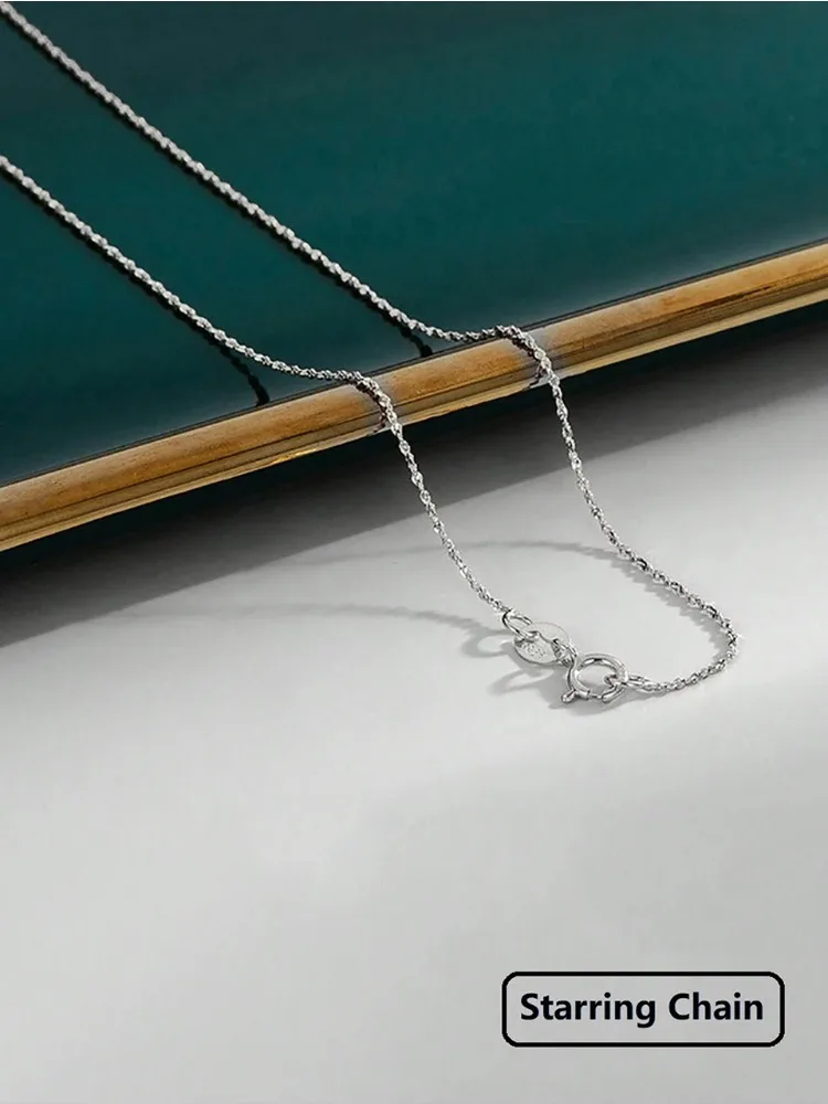 925 Sterling Silber Minimalistische 40cm 45cm Damen Einfache Halskette für Frauen Halskette Geschenke Mode Hochwertige Feine Schmuckstücke – Detail 15
