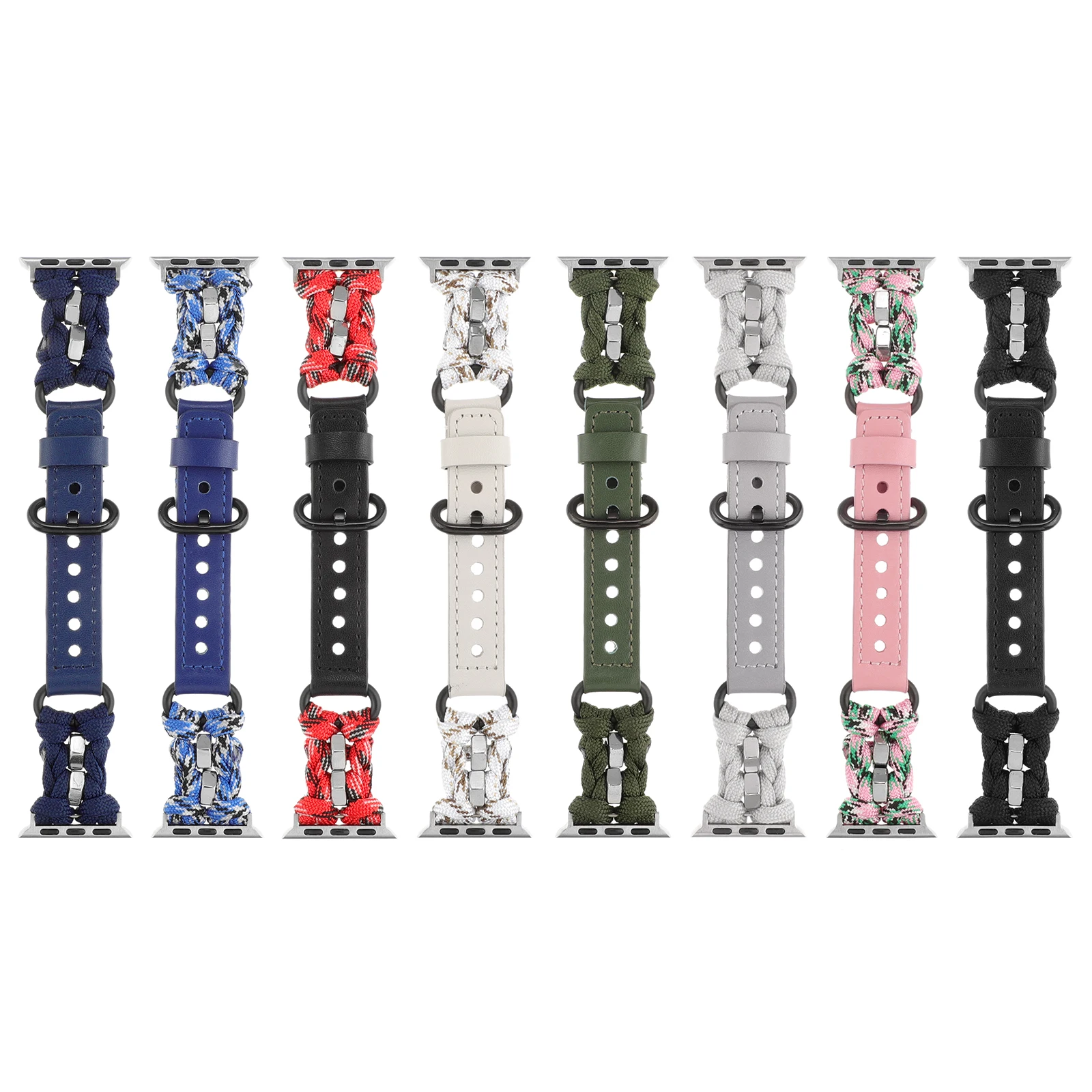 Ремешок из плетеной кожи для Apple iWatch Ultra, аксессуары для часов серии 9, 8, 7, 6, 5, 49 мм, 45 мм, 41 мм, 44 мм, 40 мм, 2023